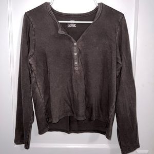 American Eagle Henley Long Sleeve